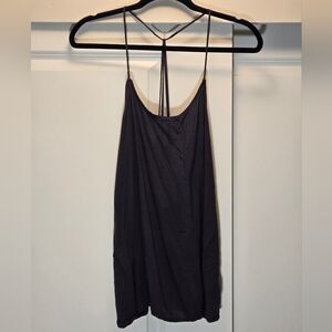 Xhilaration Dark Grey Strappy Tank Size XL